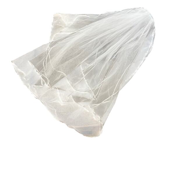Wedding Veil on Comb White Multi-layer Tulle Bridal - Picture 3 of 9